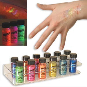Graftobian GlitterGlam Liquid — water-based glitter skin sparkle, multiple shade options