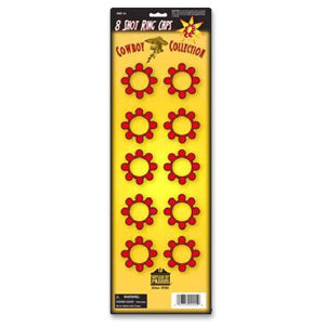 Ring caps for cap guns — packaged rolls, 8-shot and 12-shot variants