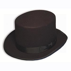 Quality Top Hat — side view showing crown height and ribbon band