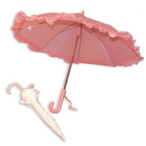 Nylon Ruffle Umbrella