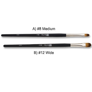 Tools of the Trade DB Dome Shadow Brush — packaged, sizes 8mm, 12mm, extra wide