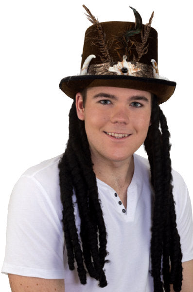 Voodoo Hat - Sombrero de copa estilo Steampunk