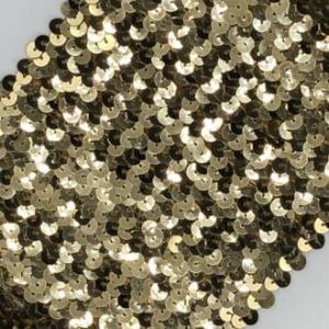 4 3/4" sequin trim swatch — teal colorway