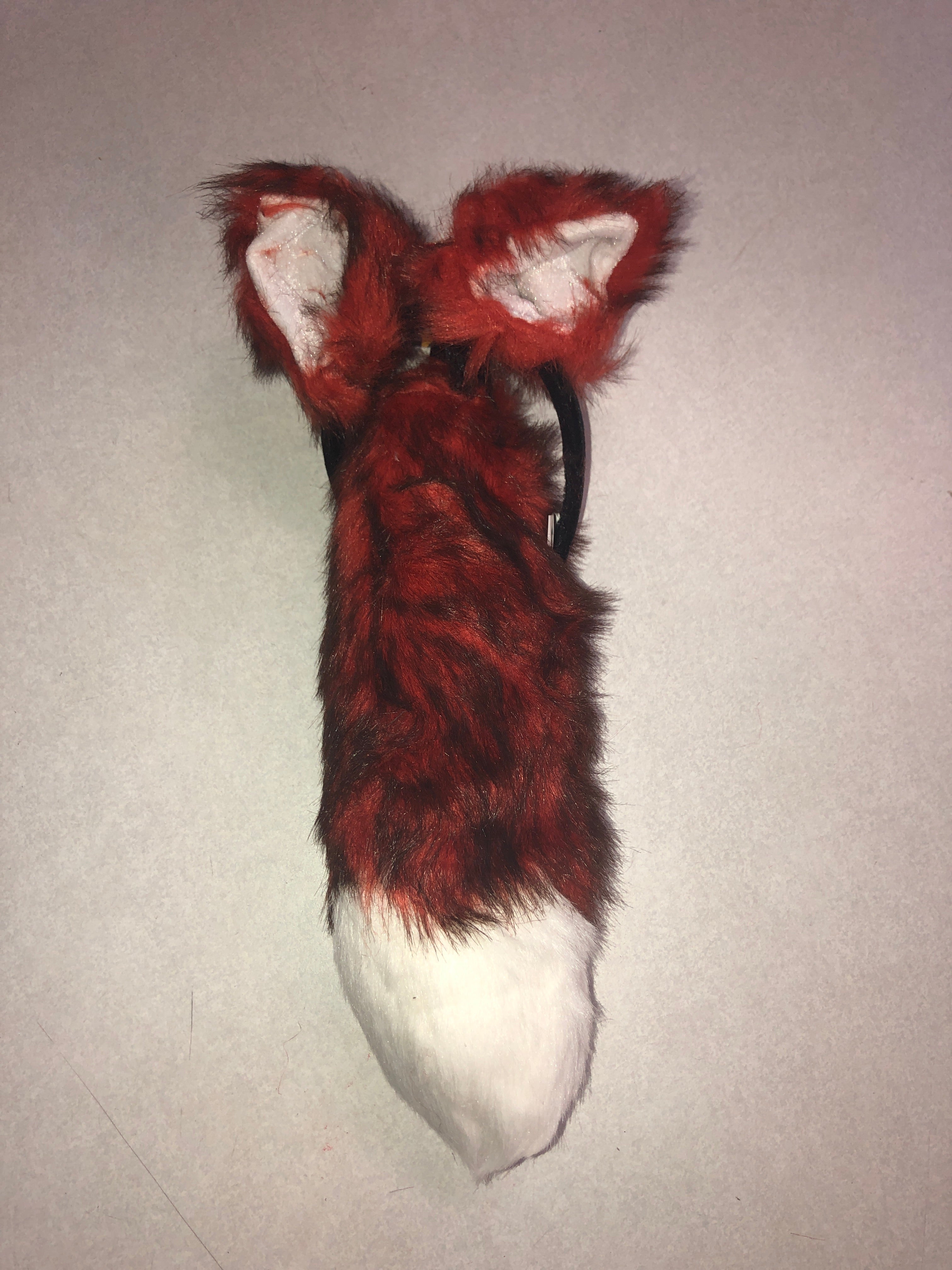Animal Costume Kit — Cow variant: ears and horn headband, nose, and tail