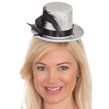Mini sombrero con purpurina/adorno cojo