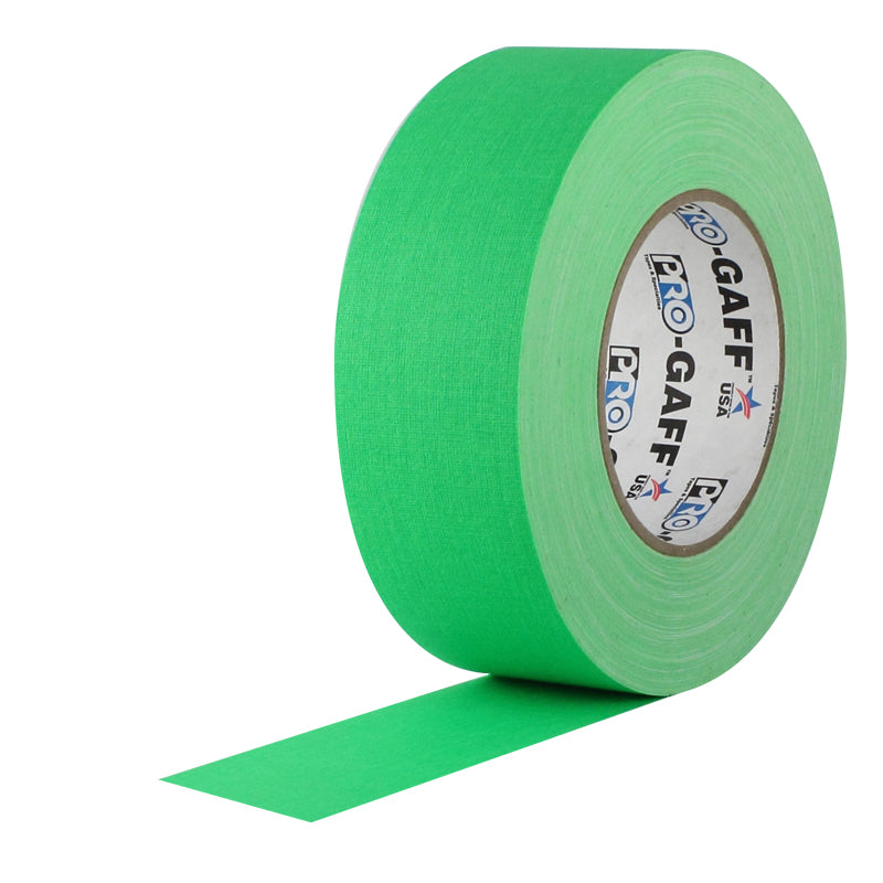 Pro Gaff Gaffers Tape — fluorescent green roll
