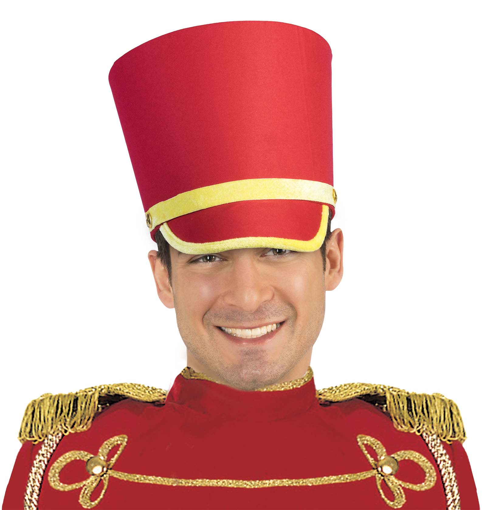 Toy soldier hat — tall military-style cap for Nutcracker or Christmas costumes