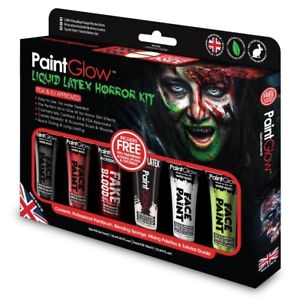 Paint Glow Liquid Latex Horror Kit