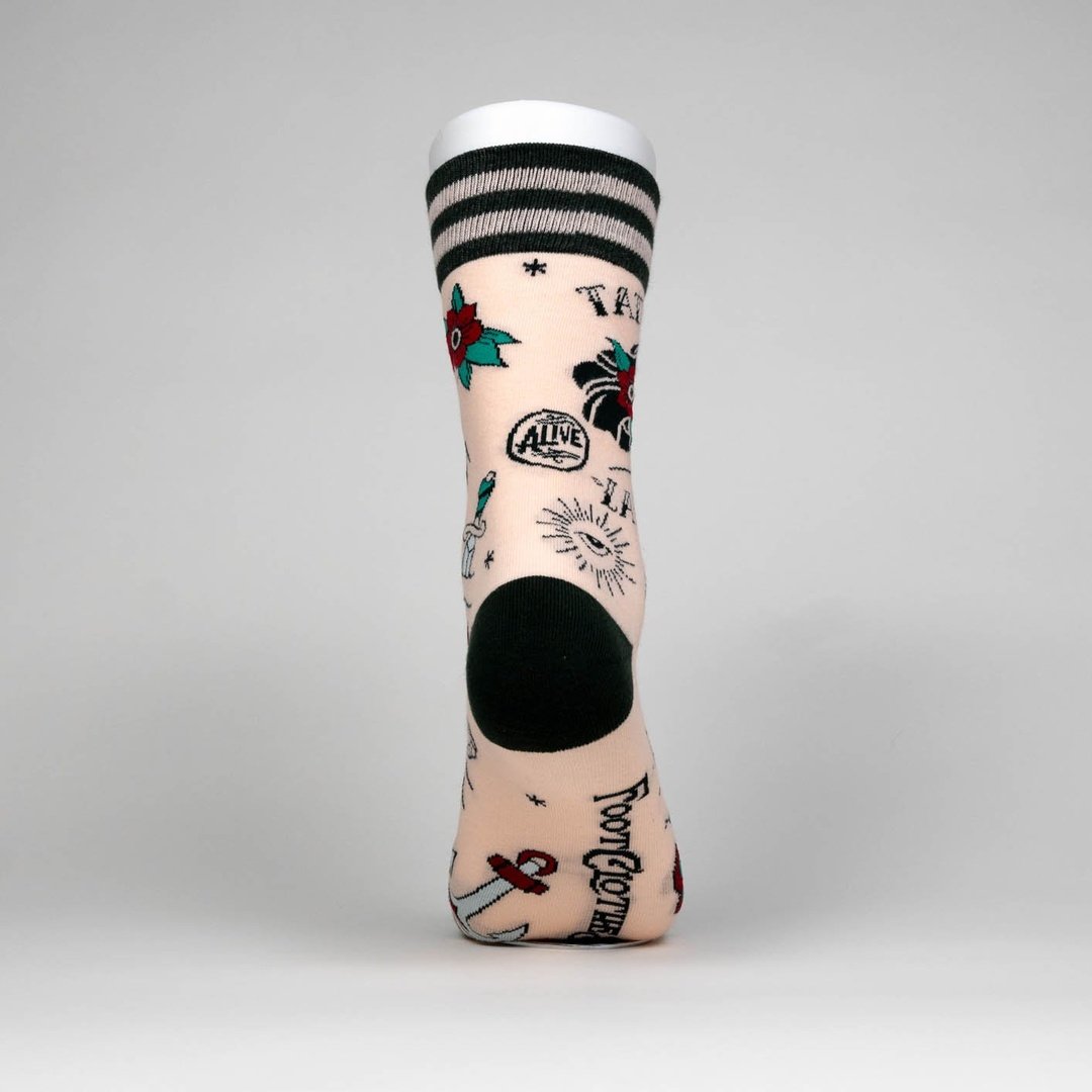 Tattooed Lady Crew Socks