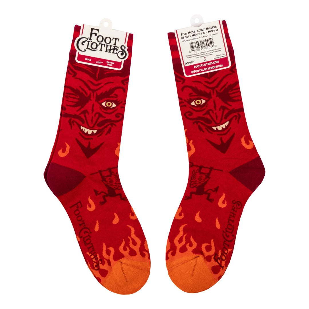 Vintage Devil Crew Socks