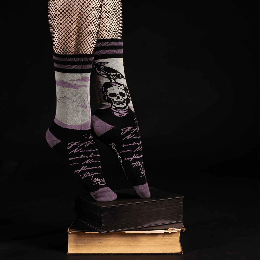 The Raven Poe Crew Socks