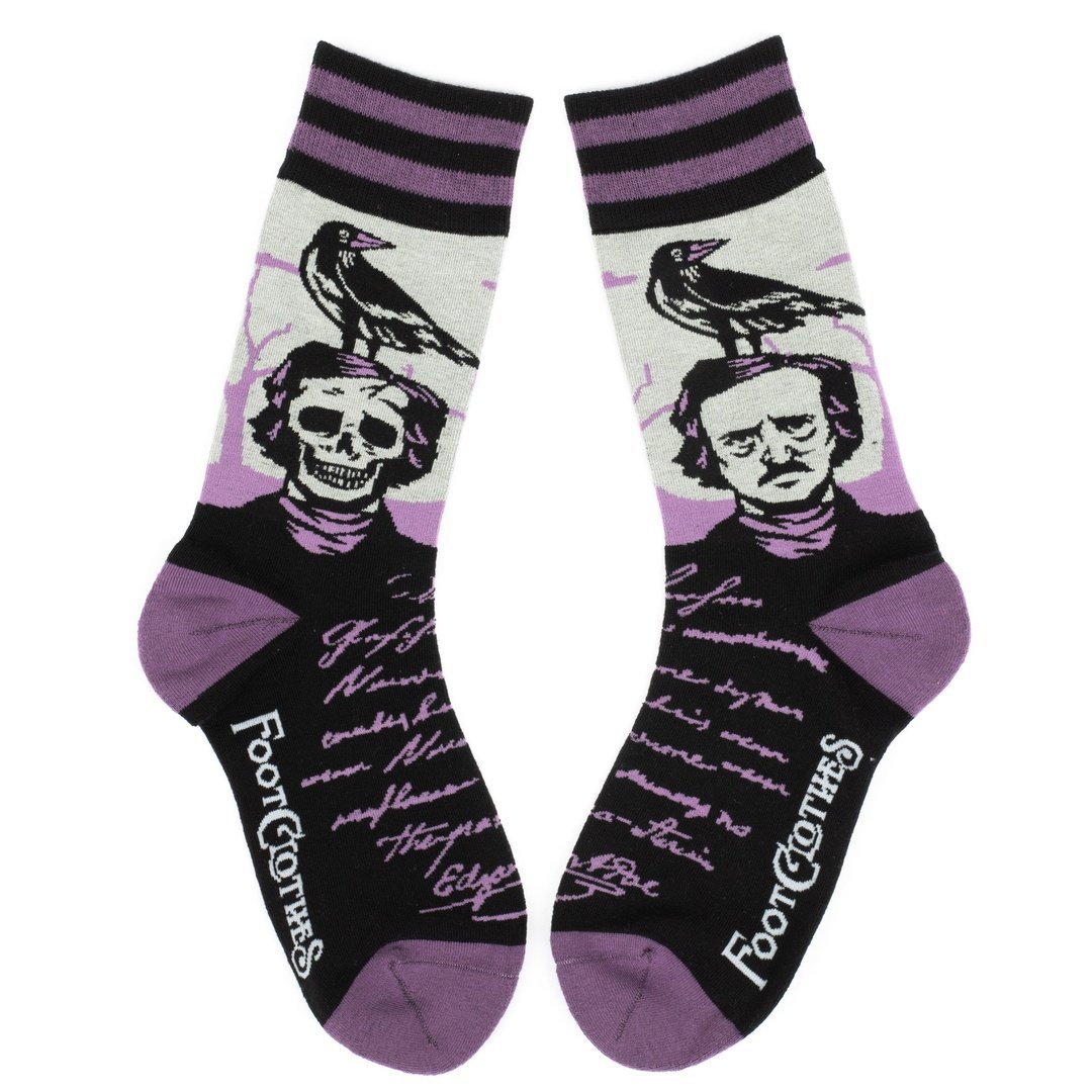 The Raven Poe Crew Socks