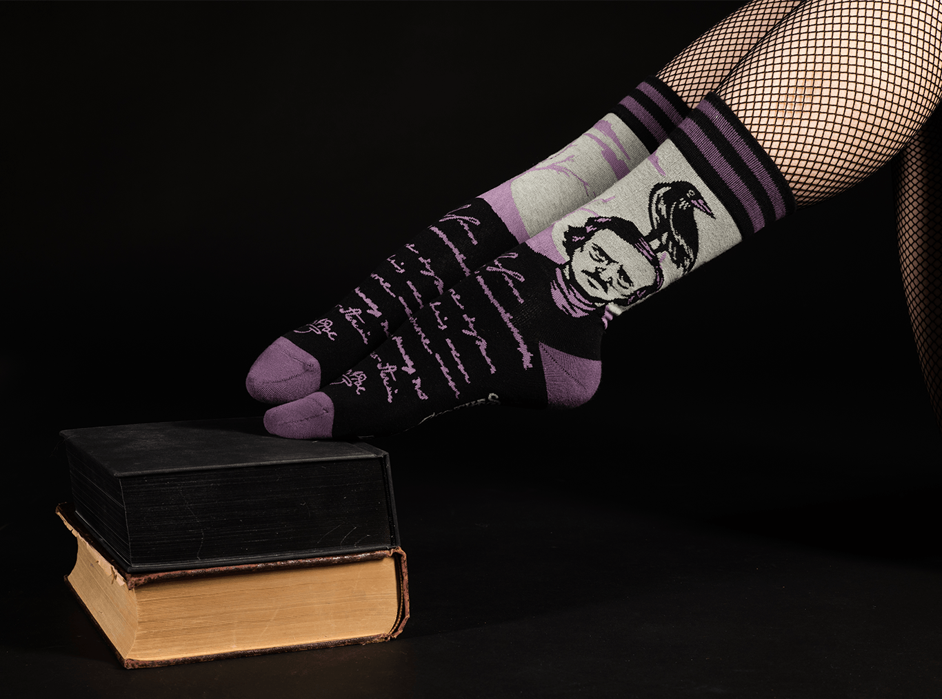 The Raven Poe Crew Socks