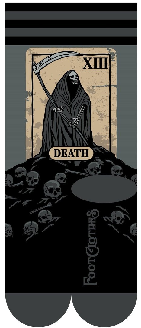 Death Tarot Card Crew Socks