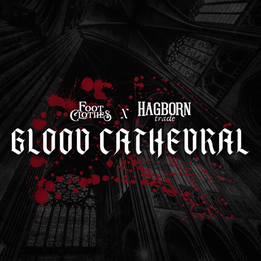 Blood Cathedral FootClothes x Hagborn Collab Crew Socks