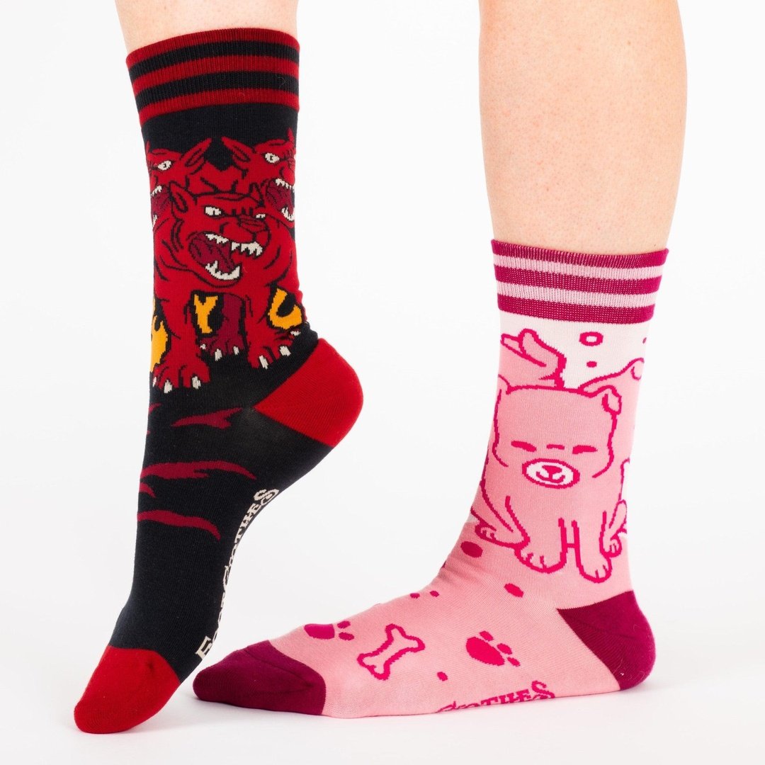 Evil AF Cerberus Crew Socks
