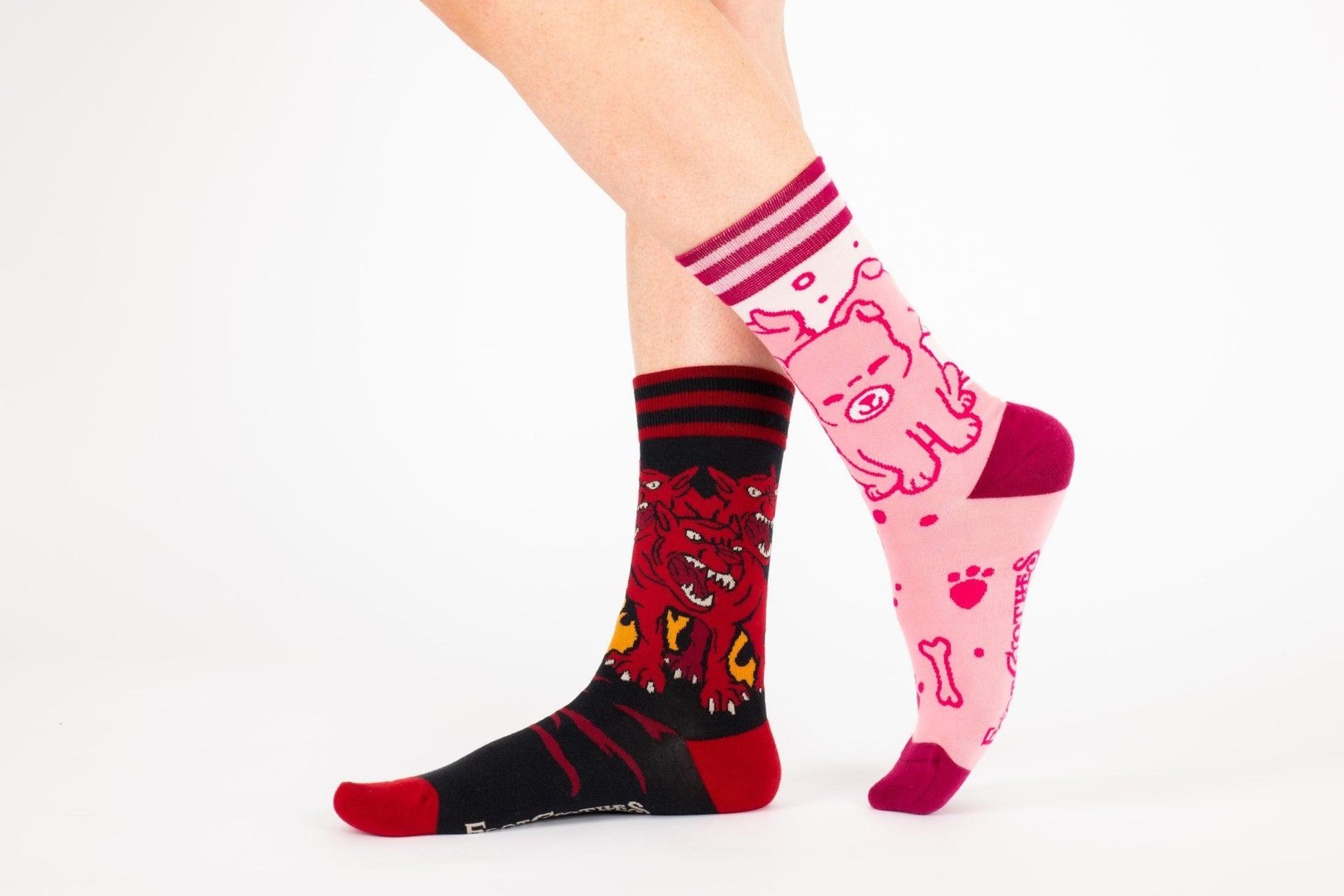 Evil AF Cerberus Crew Socks