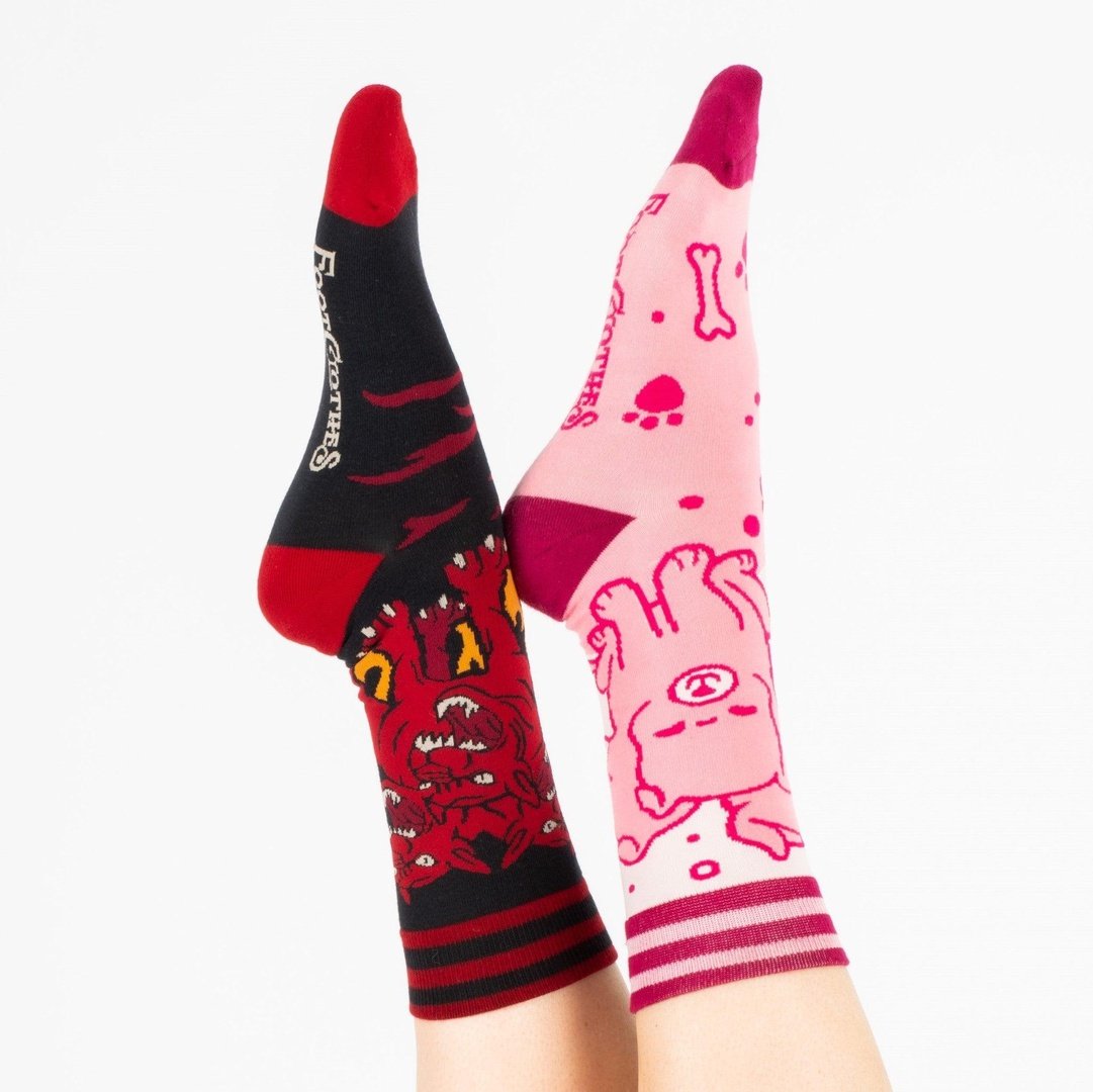 Evil AF Cerberus Crew Socks