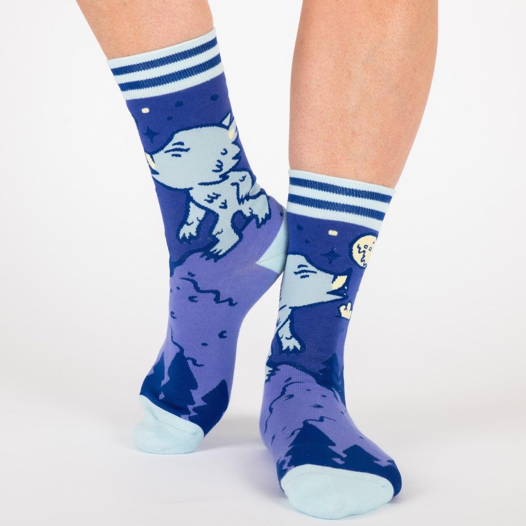 Cute Werewolf Crew Socks