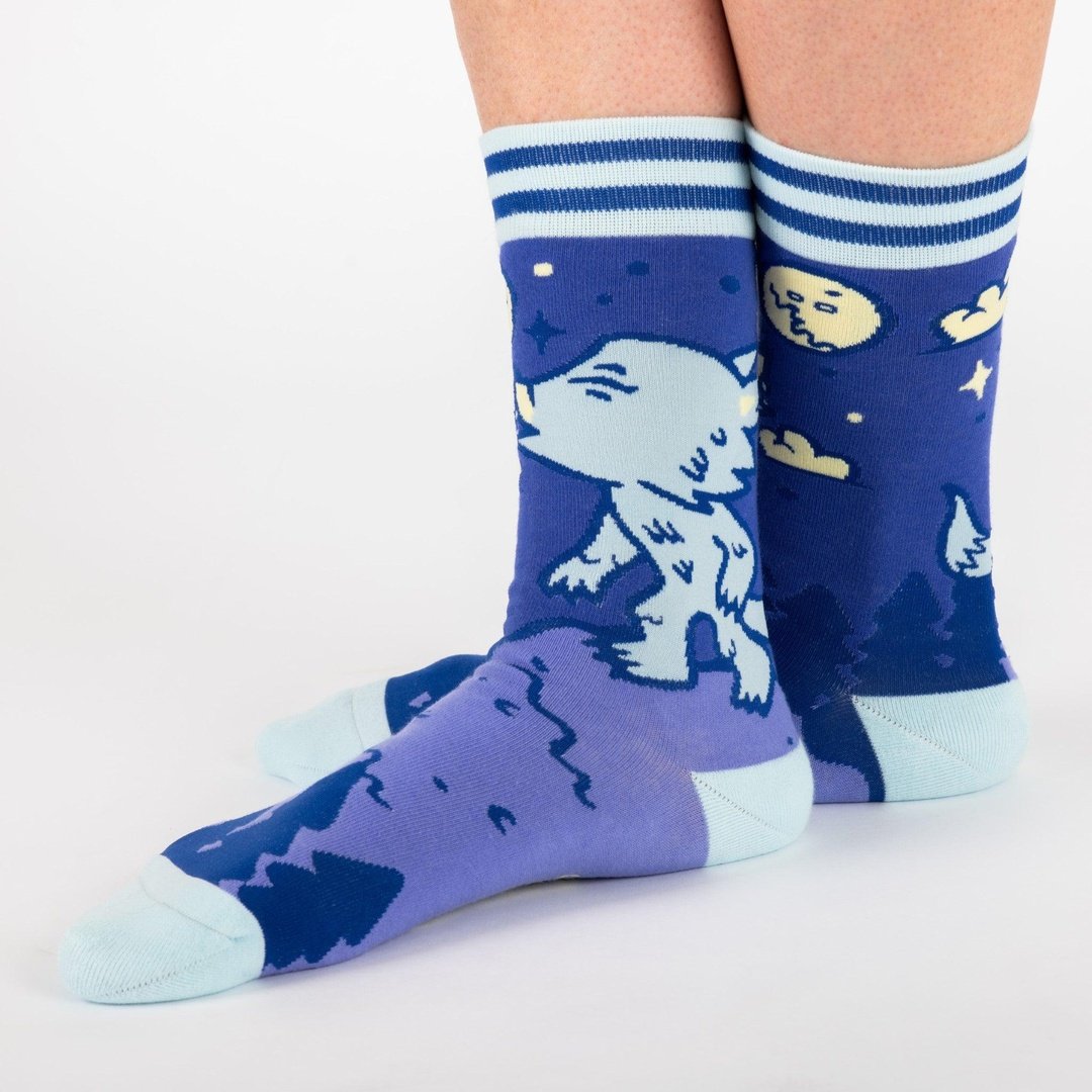 Cute Werewolf Crew Socks