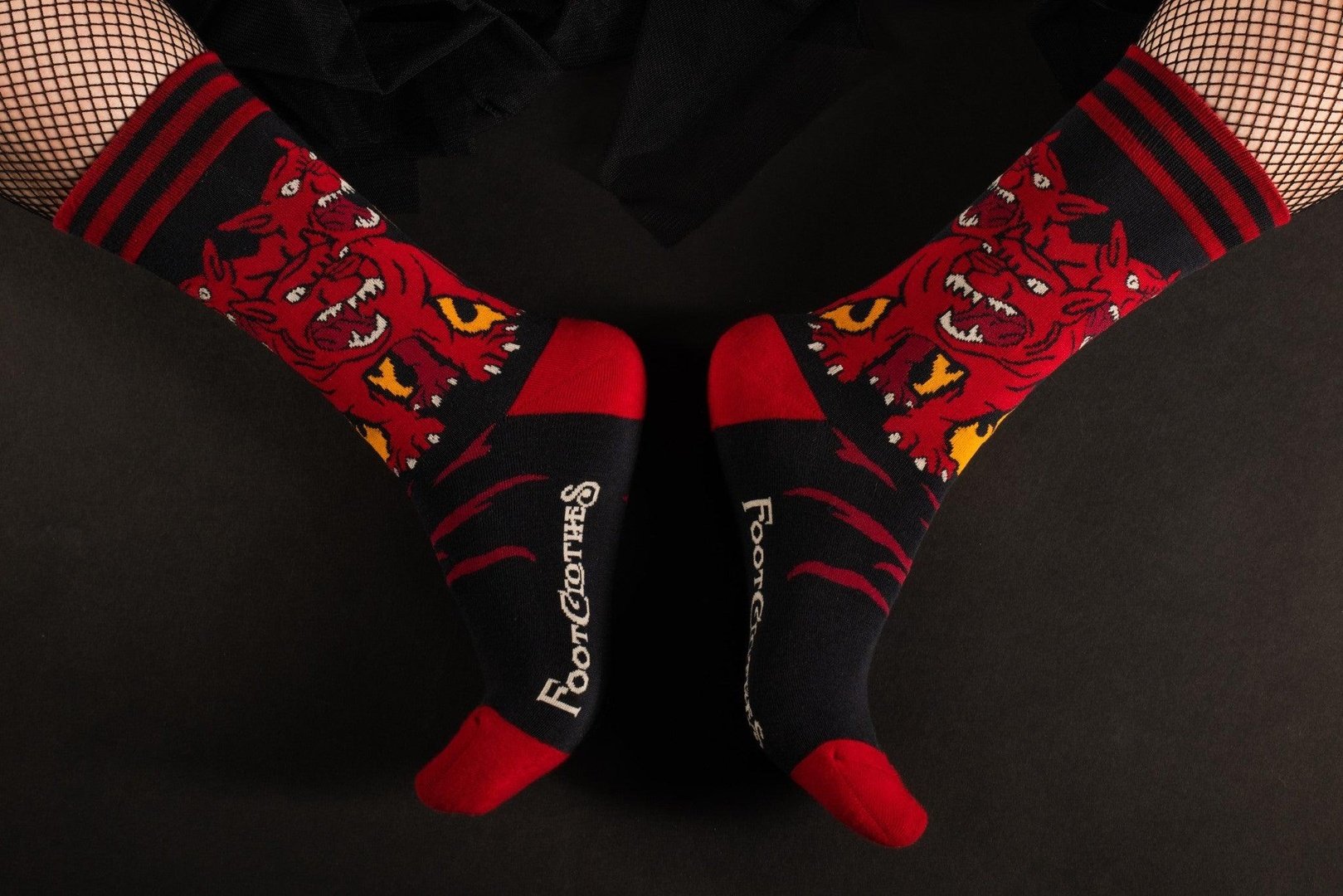 Evil AF Cerberus Crew Socks