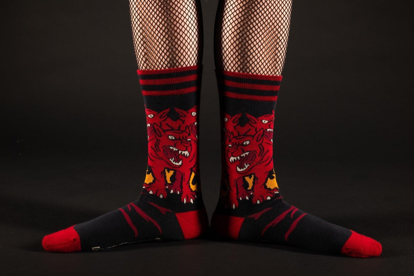 Evil AF Cerberus Crew Socks