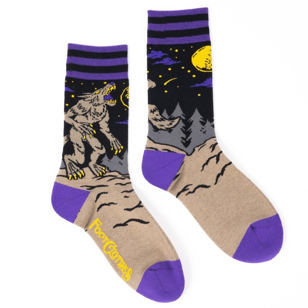 Evil AF Werewolf Crew Socks