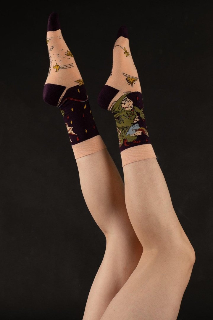 The Devil Vieville Tarot Sock FootClothes x Artisan Tarot Crew Socks