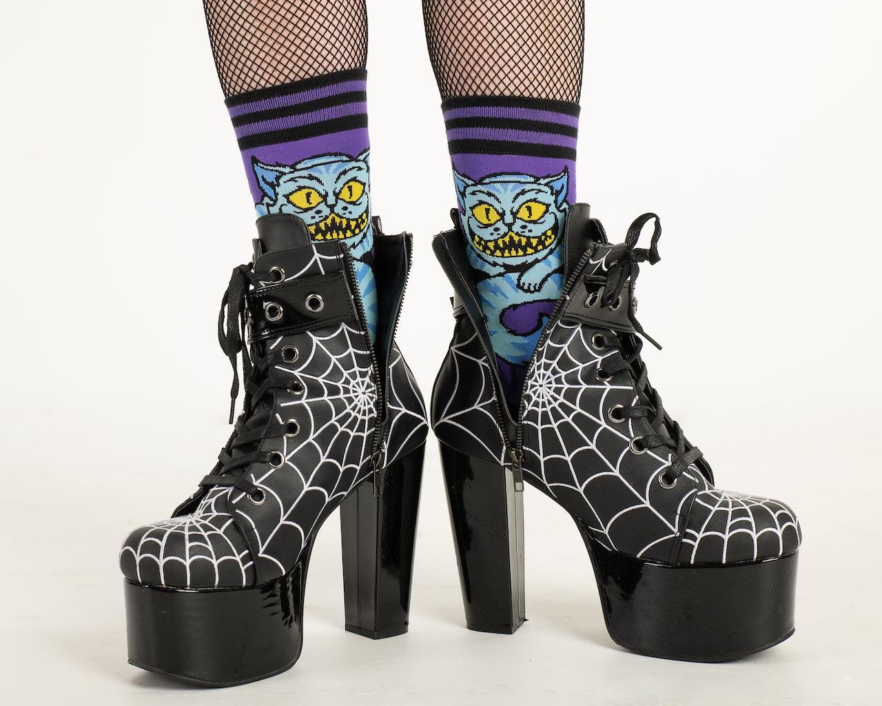 Cheshire Cat Crew Socks