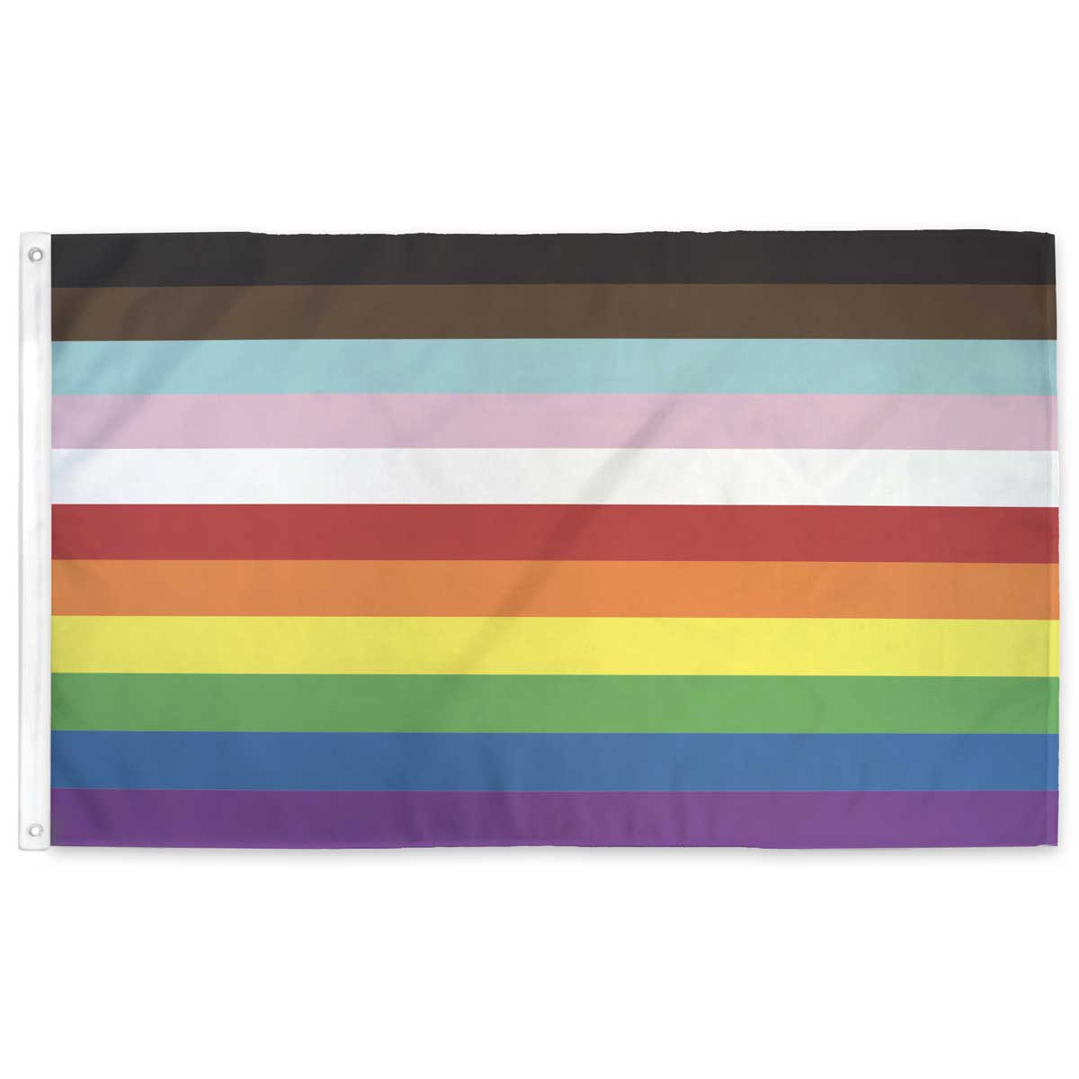 11-Stripe Horizontal LGBTQ+ Pride Flag