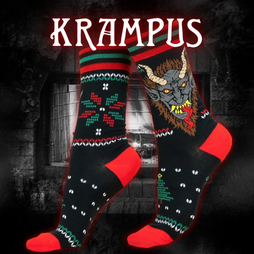 Krampus Sweater Crew Socks