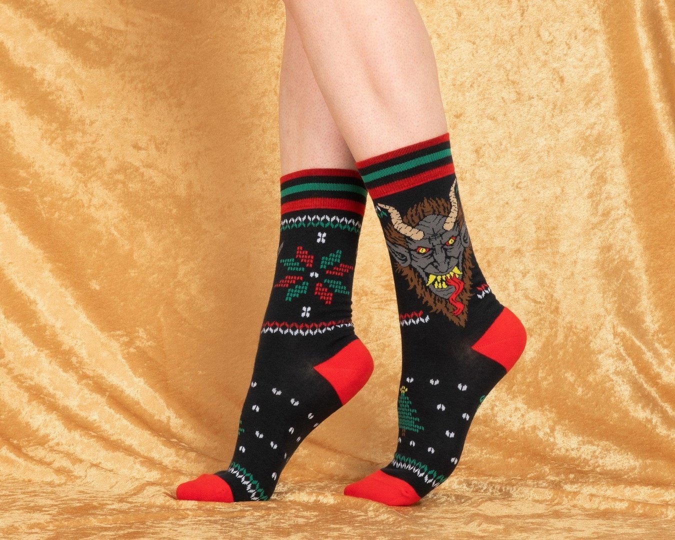 Krampus Sweater Crew Socks