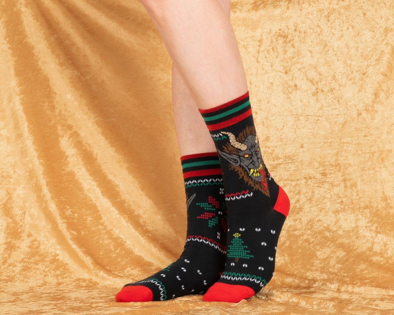 Krampus Sweater Crew Socks