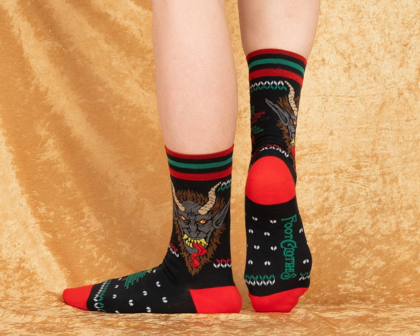 Krampus Sweater Crew Socks