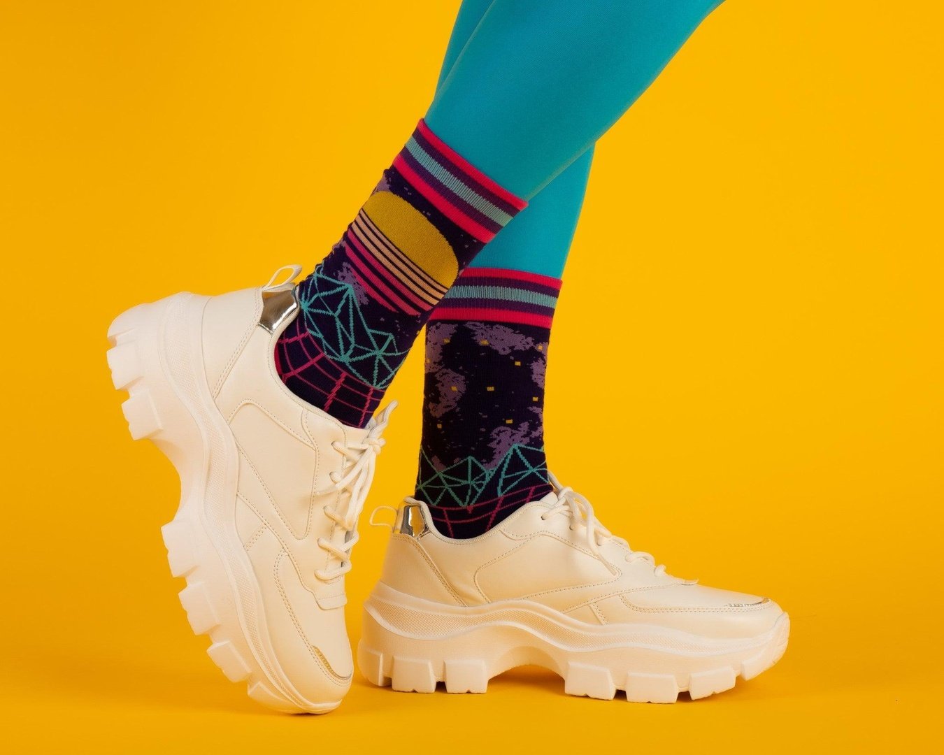 Vaporwave Crew Socks