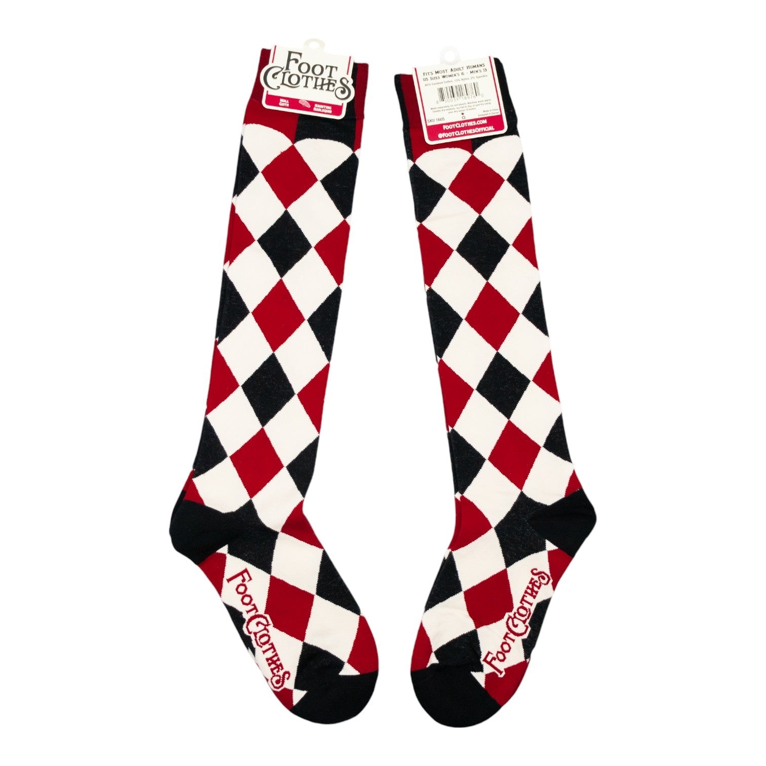 Haunting Harlequin Knee High Socks