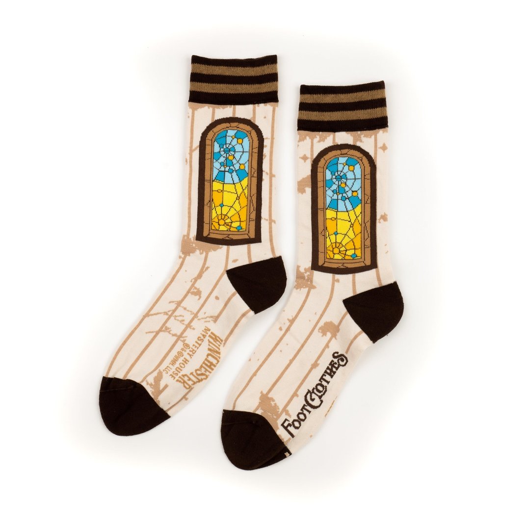 Winchester Mystery House® Spiderweb Window Crew Socks