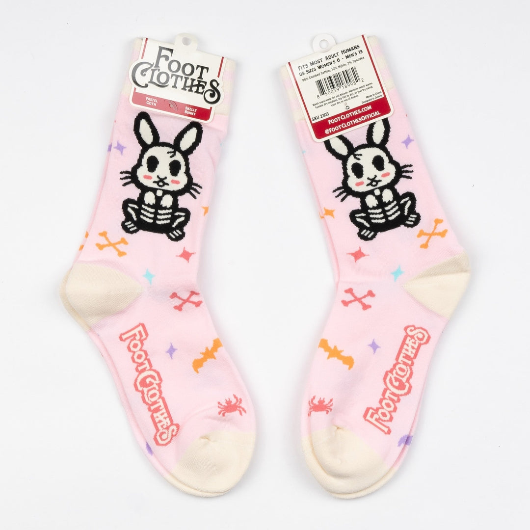 Skelly Bunny Crew Socks