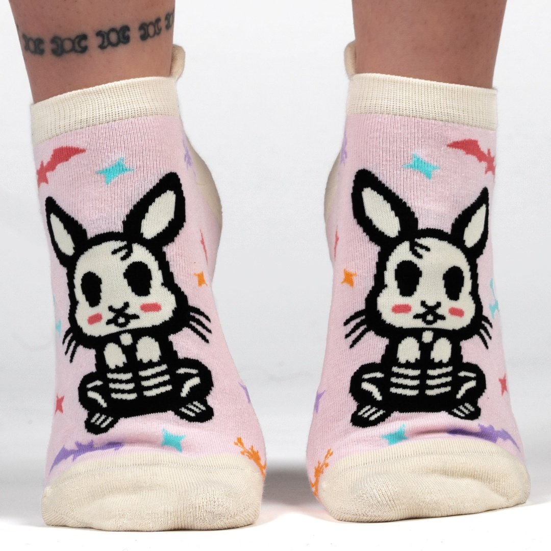 Skelly Bunny Ankle Socks