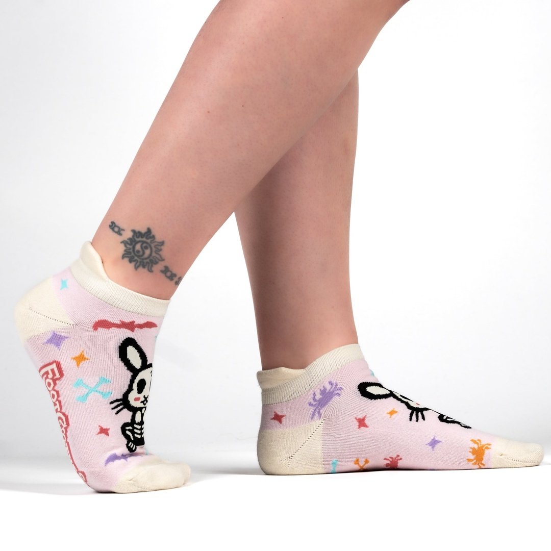 Skelly Bunny Ankle Socks