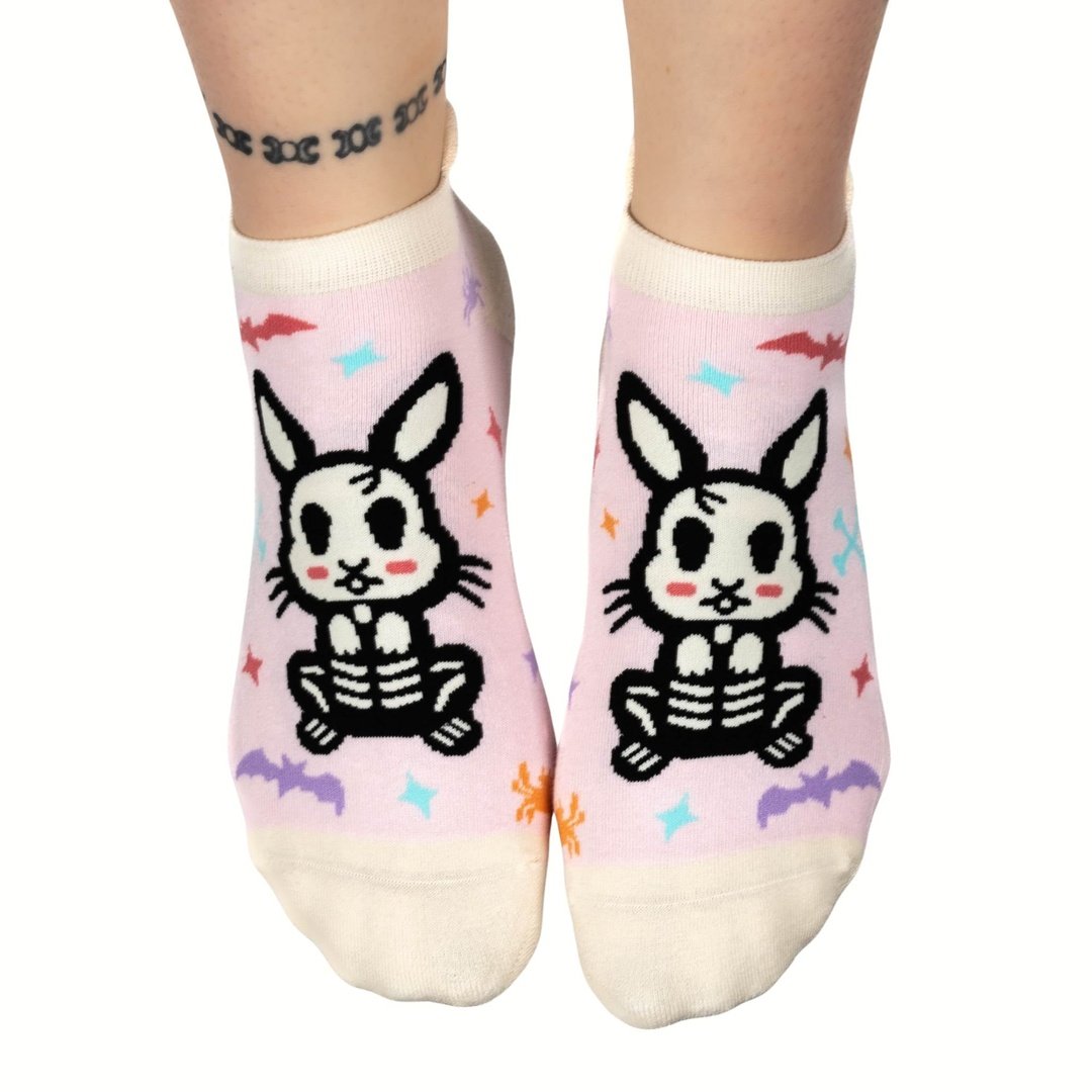 Skelly Bunny Ankle Socks