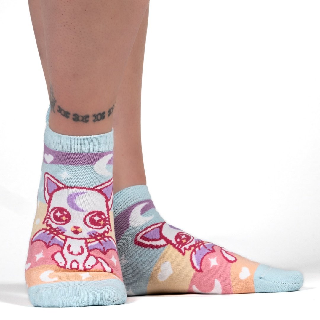 Mystic Kitty Ankle Socks