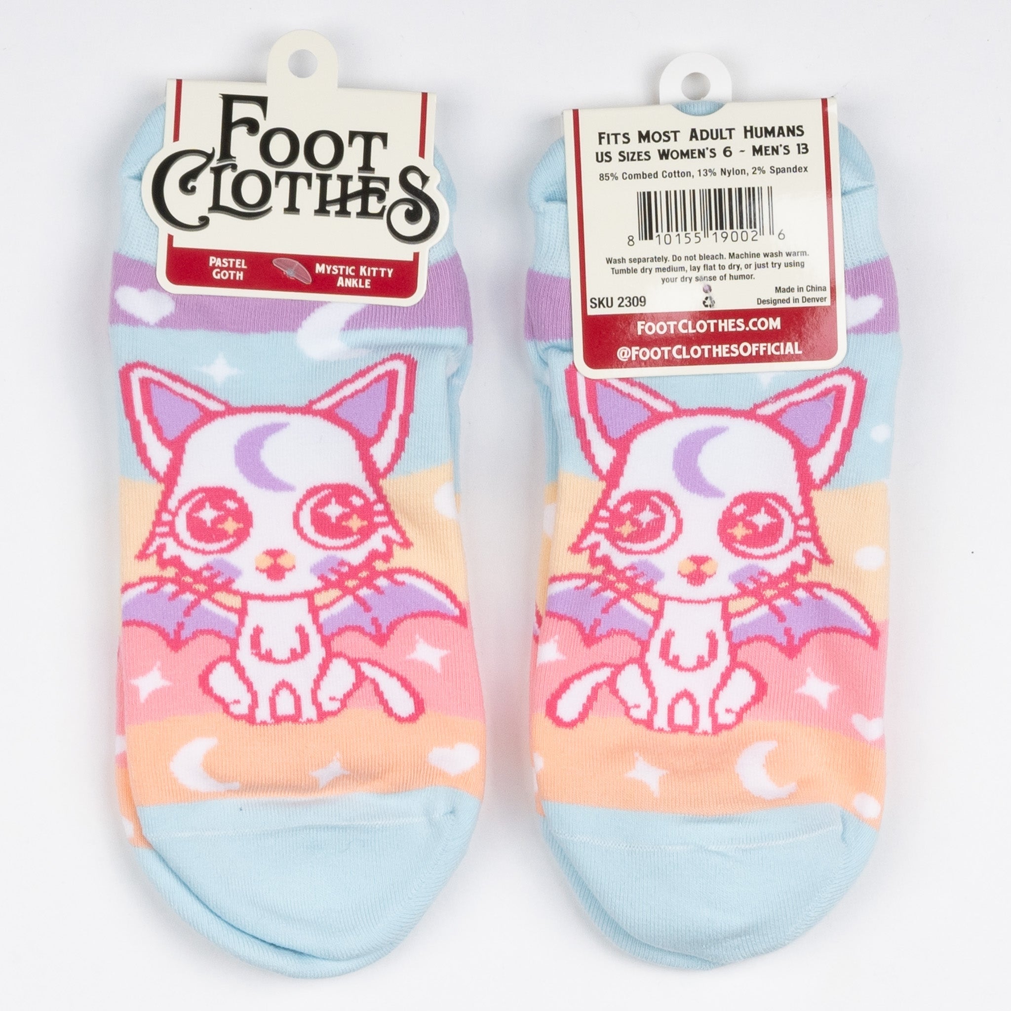 Mystic Kitty Ankle Socks