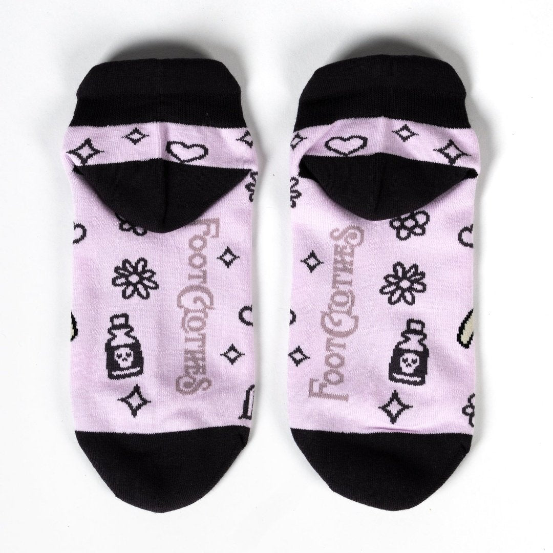 Pastel Goth Grim Reaper Ankle Socks