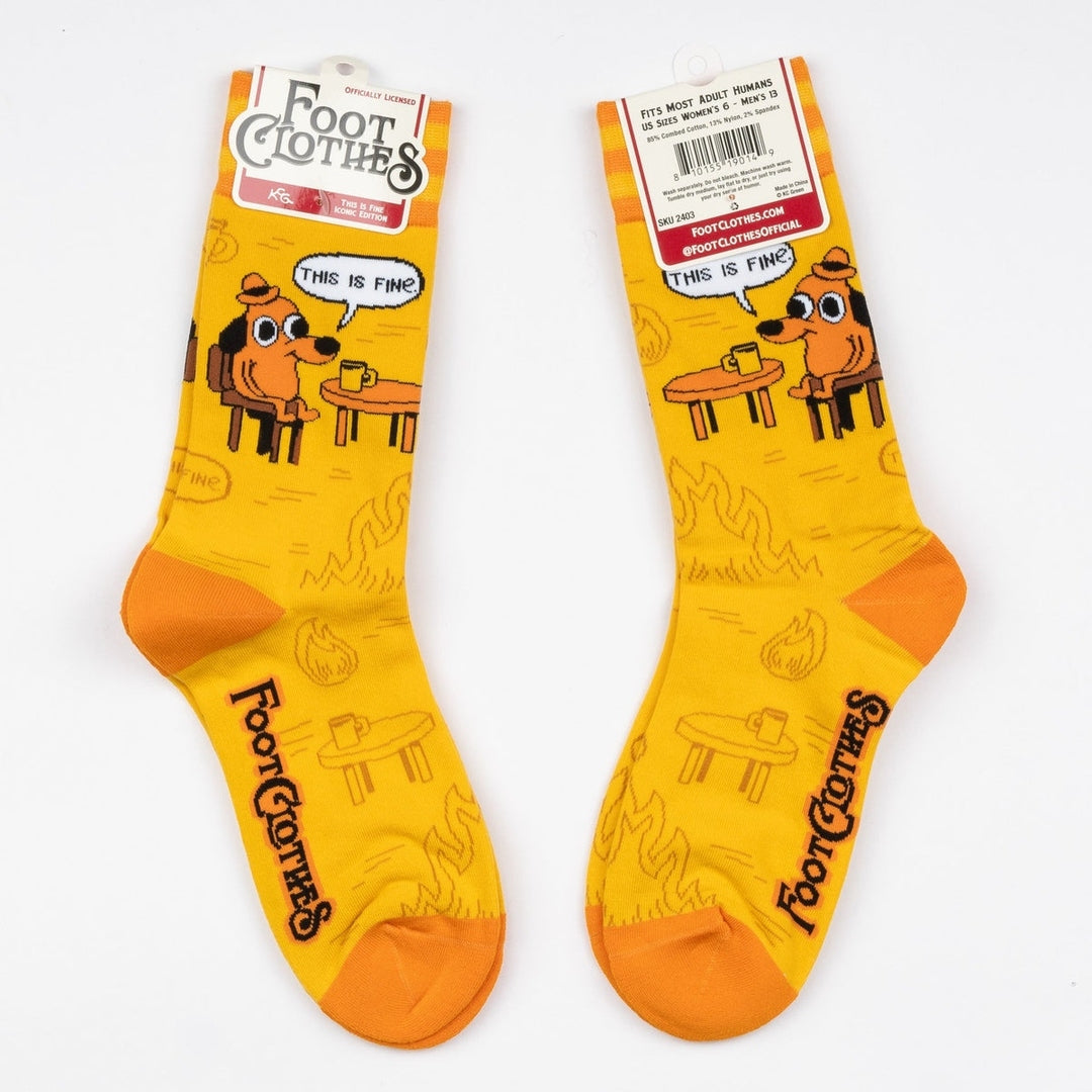 This is Fine: Iconic Edition Crew Socks