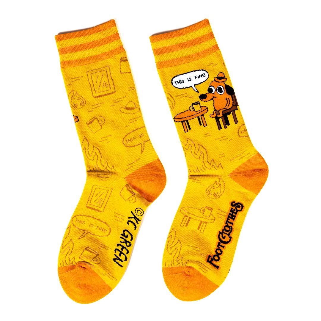 This is Fine: Iconic Edition Crew Socks