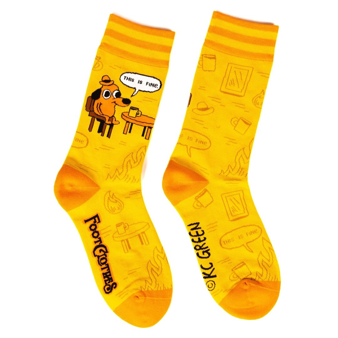 This is Fine: Iconic Edition Crew Socks