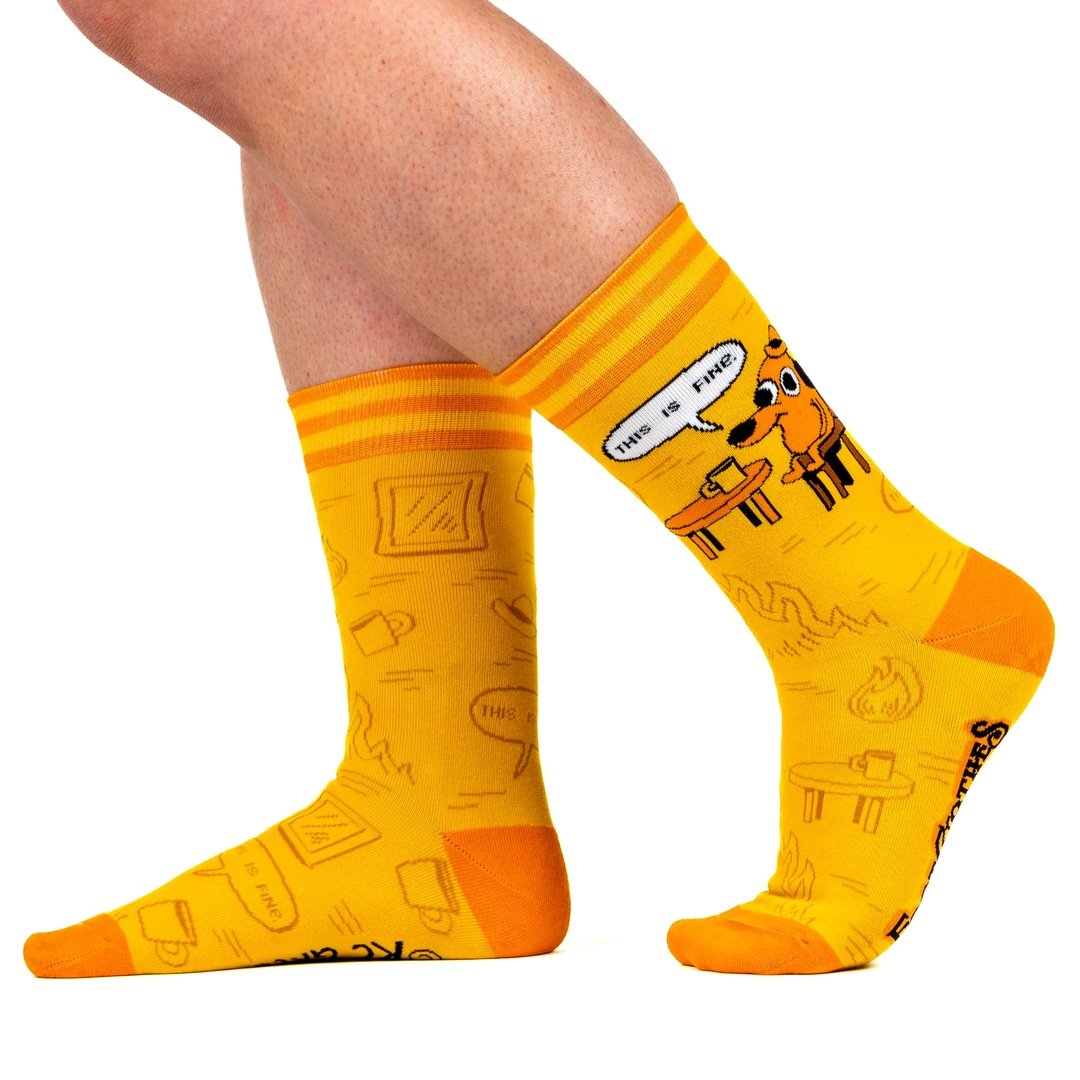 This is Fine: Iconic Edition Crew Socks