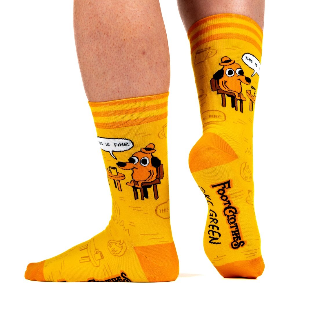 This is Fine: Iconic Edition Crew Socks