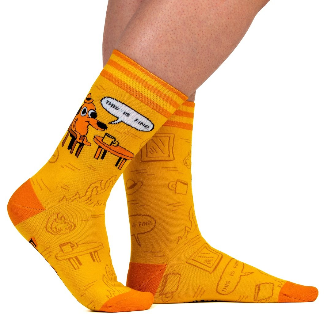 This is Fine: Iconic Edition Crew Socks